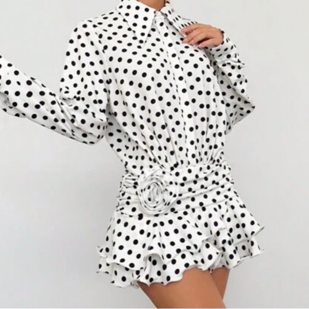 Polka Dot Ruffle Dress